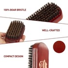 Beard Brush Comb Kit Natural Boar Bristle Walnut Wood Beard Care Set