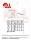 5 16  Grade 8 High Collar Split Lock Washers Alloy Steel Plain  pick Quantity 