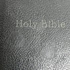 Vintage Pronouncing Holy Bible Black Leather Cover  Kjv 9x6 Inch Size Red Edges