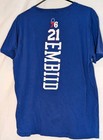 Joel Embiid 21 Philadelphia 76ers Large Blue T-shirt 