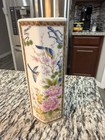 Vintage Satsuki  Japan Porcelain Hexagonal Bud Vase  Flowers   Birds 6  