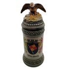 Vintage Gerz German Beer Stein Wurzburg Eagle Lid 94  Zinn Pewter Germany