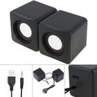 3 5mm Mini Usb Wired Computer Speakers Stereo Bass For Pc Laptop Desktop Blackwz