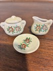 Vintage 3 Piece Miniature Tea Set Children Doll House Made In Occupied Japan