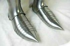 Medieval Leg Armor Steel Warrior Larp Greaves Knight Sabatons Cosplay Sca Armor