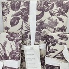 New Pottery Barn Sorrel Toile King cal King Duvet Cover   2 King Shams In Plum