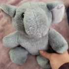 9  Vintage 1979 Dan Dee Gray grey Plush Elephant Felt Mouth Circus