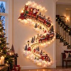 Christmas Led Wall Trail Light Santa Claus  Sleigh Reindeer Hanging Party Decore