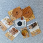 Lot Of Organic Elements Coconut And Wood Buttons  Hand Made With Love  Owl