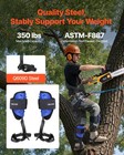 Vevor Tree Climbing Spikes Set Climbing Spurs Gear Steel Safety Rope Harness