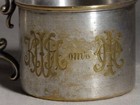Antique Cup Holder Warsaw 19th Century Imperial Russia Double-headed Eagle Rare 