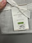 Pottery Barn Spencer Washed Cotton Euro Pillow Sham New Heather Gray Foundations