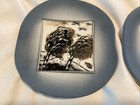 Vintage Set Of 2     Autumn    Arabia Finland Pottery Wall Plaques Helja Sundstrom