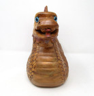 Vintage Duncan Ceramic Dragon Hand Painted 1974 8 Inch Statue