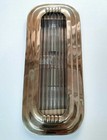 Vintage Art Deco Skyscraper Brass   Glass Rod Wall ceiling Sconce Light Fixture