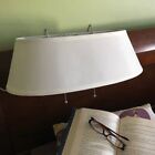 Bandwagon Double Headboard Bedroom Reading Lamp White Shade Chain Pull 40 Watt