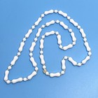 Vintage Lot Of White Beaded Necklaces And Bangle Bracelets