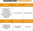 Kistrba Skid Steer Cover  Compatible With Bobcat  Gehi  John Deere  Case Ih  Ne