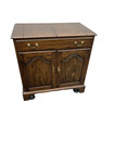 67207   Henkel Harris Cherry Bar Cart Liquor Cabinet Server Sideboard