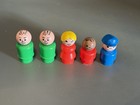 Vintage 1986 Fisher Price Little People Figures And Vehicles Mixed Pieces Lot