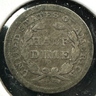 1857 H10c Liberty Seated Half Dime  83640 
