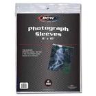  100  Bcw 8x10 Photo Sleeves Crystal Clear Poly Soft 2 Mil Archival Protection