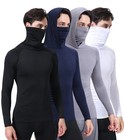 Men Hoodie Long Sleeve T-shirts  Upf 50  Sun Protection Hooded