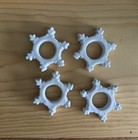 Ceramic Snowflake Napkin Rings