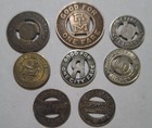 Illinois - Lot Of 8 Different Illinois - 1 Indiana Transit Tokens