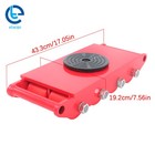 12t Machinery Mover Machine Dolly Skate Roller Trolley 26400lbs Heavy Duty 360  