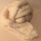 4 1 Oz Pure White Merino Wool Roving For Spinning  Wet   Needle Felting Crafts