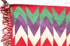 Antique Early Navajo Germantown Weaving Rug Eye Dazzler Textile 34x18  Vintage