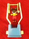 Kohner Bros Vintage Disney Mickey Mouse Gymnast Plastic Push Button Toy 