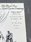 Main Line Civic Light Opera Company Yes My Daughter Darling 1947 Berwyn Pa C2