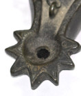Antique Byzantine   Grand Tour Bronze Cross   Bird Hanging Oil Lamp W  Chain