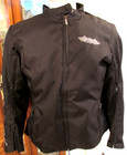 Street   Steel Womens Size L Motorcycle Jacket Black Textile Riding Armor