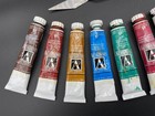 10 Tubes Grumbacher   Winsor   Newton Oil Paint  81 Fl  Oz   1 25 Fl  Oz   Knife