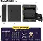Drop Box With Lock  Drop Slot Depository Safe Box Digital Keypad  Money Drop