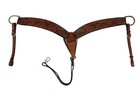 Horse Western Breastcollar Pleasure Floral Leather Used Pulling Breast Collar