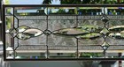 Stained Glass Transom Window Hanging Panel 34 1 2 X 10 1 2  Incl Hooks