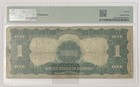 1899  1 Pmg 15 Black Eagle Silver Certificate Banknote