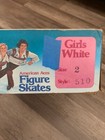 Vintage American Aces Girls Size 2 Figure Skating Ice Skates White Style 510