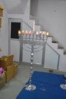 Hanukkah Judaism Judaica 9 Branches Chanukah Height Adjustable Menorah