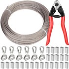 1 8  Stainless Steel Cable 100ft - Heavy Duty 7x7 Wire Rope For Deck  Garden  Ma