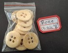 10 Buttons  bone bovine civil War Era 2- 4-hole fish Eye underware pics Examples