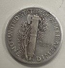 1938 D  Mercury Dime Nice Circulated Silver Piece Free Shipping Inside The Usa