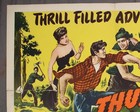 1949 Thunder In The Pines Movie Poster Insert 22x28 Vintage Western