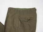 Vtg Post Wwii 40s Wool German Made Army Officer Trouser Pant 32 X 33 5 Chocolate
