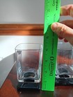 Set Of Two Cocktail Glasses   Footed With Black Bases