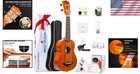 Quality 21-inch Soprano Ukulele - Solid Mahogany With Complete Beginner Kit
